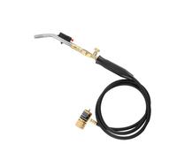 Harilla Chalumeau de Soudage Allumage Portable Tuyau 150cm Laiton Cuivre Contrôle Réglable de pour Chauffage Fusion Brasage Adapté à la Réparation, Double réglage
