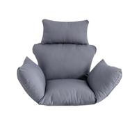 Harilla Coussin Œuf pour Siège Panier Suspendu Soutien Ferme Grâce aux Attaches Housse Lavable Facile d'entretien Polyester Adapté au Jardin Terrasse, Gris