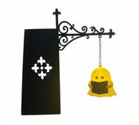Harilla Éclairage Décoratif d'Étagère Lampe Murale Lanterne Applique Abat Jour Translucide Métal Corps Léger Stable et Sûre Adapté au Salon Chambre Détente Collection