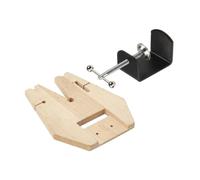 Harilla Étau de Bijouterie Banc de Travail Pince, Modèle B Avec Support En Bois De 15 Cm Et Pince De Serrage Noire