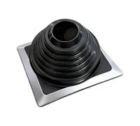 Harilla Joint d'Étanchéité pour Conduit Ventilation Toit en Caoutchouc Métal Plaque Base en Aluminium pour Cheminée, 6-146