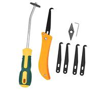 Harilla Kit D'outils de Calfeutrage 8 Pièces, Crochet pour Joints de Carrelage, Outil à Main pour Retirer Les Joints.
