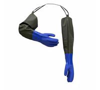 Harilla Manche Imperméable Gants en Caoutchouc Gants de Travail Gants Anti Dérapant Gants à Manche Longue Latex Doublé pour, Gants D Hiver Longs, Résistants À L Huile
