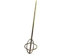 Harilla Mélangeur Béton Pagaie Mélangeuse Tige Peinture Fixation Perceuse Acier Robuste Nettoyage Simple Adapté pour Rénovation Plâtrerie, Round Handle D
