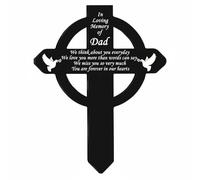 Harilla Memorial Marker Plaque Funéraire Piquet Commémoratif Signet Jardin Tombeau en Acrylique Imperméable Décoration de Tombe et Jardin du Souvenir Pose, 1