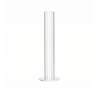 Harilla Organiteur à Élastiques s en Tube Acrylique Présentoir Cylindrique Base Ronde Épuré pr Coiffeuse, Tube 4CM H 27CM