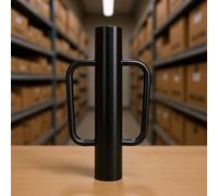 Harilla Pilon pour Poteau de Clôture en Acier Galvanisé avec Poignées Soudées Outil d'Installation Cylindrique Conception Robuste pour Enfoncer les Poteaux, Rouge, size to 11