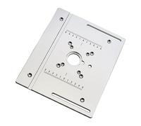 Harilla Plaque Insert pour Fraiseuse Table Accessoire Aluminium Banc Guide Montage Facile Utilisation Universelle Convient pour Menuiserie Artisans Passionnés, Plaque B