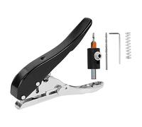 Harilla Poinçon Manuel pour Bande de Chant, Pince, Outil à Main, Flexible, Polyvalent, Pratique, Perforateur à Papier, Travail Du Bois, pour Cartes, Raphia, Noir 10mm