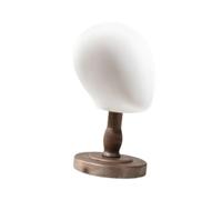 Harilla Présentoir à Chapeaux, Tête de Mannequin, Porte-chapeaux Pratique et Autoportant avec Base pour Lunettes, Casque Audio et Autres Accessoires de Tête, Brun