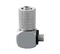 Harilla Raccord Pneumatique Connecteur Coudé Micro Raccord Fileté Embout Rapide Corps Hexagonal Profil Réduit Conception Angle Droit pour Dérivation de Tuyaux, PL4-M4