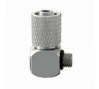 Harilla Raccord Pneumatique Connecteur Coudé Micro Raccord Fileté Embout Rapide Corps Hexagonal Profil Réduit Conception Angle Droit pour Dérivation de Tuyaux, PL6-M6 200 Pièces