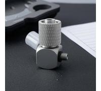 Harilla Raccord Pneumatique Connecteur Coudé Micro Raccord Fileté Embout Rapide Corps Hexagonal Profil Réduit Conception Angle Droit pour Dérivation de Tuyaux, PL4-M3 200 Pièces