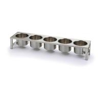 Harilla Station à Condiments Distributeur Organisateur Plateau Bac Support Acier Inoxydable 304 avec Cuillères Deux Godets Amovibles Incliné Stable, style to 1