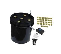 Harilla Système Hydroponique Seau Kit Plantation Plantes avec Pompe et Bacs Filet Dispositif Équilibrage Eau en Plastique PP pour Étudiants Expérience Balcon