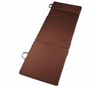 Harilla Tapis de Repos Pliable Matelas de Coussin de Sommeil de Détente Tissu Lin Agréable Mousse Confort Design Pliable pour Rangement Discret, Brown, 160x60x5cm 45D