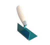 Harilla Truelle D'Angle Fer Bois Outil Droit Robuste Accessoire Ergonomique Manipulation Aisée Idéale pour Plâtre Béton Ciment Adaptée pour Travaux Manue, Vert, Coin Intérieur de 75