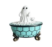 Harilla Veilleuse Bain Lampe de Nuit Lampe Décorative Lumière d'Ambiance en Résine à Poser Compact avec Interrupteur en Ligne Adaptée aux Tables de Chevet, Baignoire Fantôme A