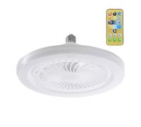 Harilla Ventilateur de Plafond avec Lumière Ventilateur Éclairage Plafonnier Télécommande Trois Fonction Sommeil Minuterie Matériau PP Adapté pour Ma, Lumière chaude
