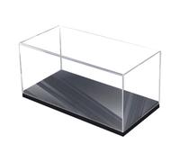 Harilla Vitrine en acrylique anti-poussière, vitrine de bureau moderne pour véhicules 1/64, modèles pour mini figurines d'action et petits jouets, Socle Noir