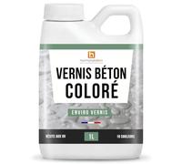 Harmony Béton - Enviro Vernis Coloré - Hydrofuge Teinté et Finition Décorative pour Béton Extérieur - 1 L - Marron foncé - beton harmony