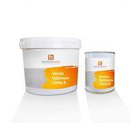 Harmony Béton - Vernis Béton Optimum® 4 kg - Polyuréthane Bi Composant Hydrofuge et Oléofuge pour Béton intérieur, Finition SATINÉE, Protection Élevée, Rendement env. 25 m² - beton harmony