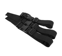Harnais pour Chaise Haute 3 Pièces, Ceinture de Taille 2 Points | Polyester Noir, Boucles en Plastique, Remplacement Prêt, Nettoyage Facile, pour Voyage et Assise au Jeu
