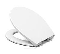 Haro Picco abattant 541839 pour toilettes standard, blanc, ovale, charnières en acier inoxydable