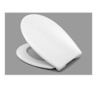 Haro WC siège Lavas 527655 blanc, charnières en acier inoxydable, softclose