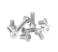 Haroar 30-50 Pièces 304 A2-70 Acier Inoxydable CM Douille Hexagonale Mince Plat Tête De Plaquette Boulon Vis M2M2.5M3