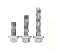 Haroar Boulon À Bride Hexagonale en Acier Inoxydable 304, Tête De Rondelle Dentelée DIN6921 GB5787, 5 20 Pièces