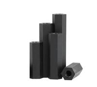 Haroar Entretoise Femelle Hexagonale en Nylon Noir M2M2.5, 20 Pièces, Support Plastique, Filetage Hexagonal, Carte Mère PCB, Pilier D'espacement, Écrou De Panneau(20mm -20pcs,M2)