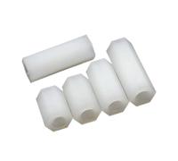 Haroar Vis À Entretoise Hexagonale en Nylon Blanc, 20 50 Pièces, M2M2.5M3 M4, PC, Carte Mère D'ordinateur, PCB, Boulon Filetage Métrique