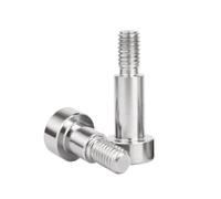 Haroar Vis À Épaule M5 M6 M8 M10 A2 en Acier Inoxydable, 2 5 Pièces, Tête Douille Hexagonale, Roulement Rouleaux, Boulon(12mm (L),(D10) M8 2PCS)