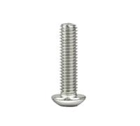 Haroar Vis À Tête Cylindrique Ronde en Acier Inoxydable 304, M4 M5 M6, 10 50 Pièces, Six Pans Creux, Boulons Bouton Champignon DIN7380