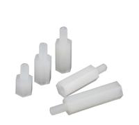 Haroar Vis D'espacement Blanches M3 M4, 20 Pièces, en Plastique for Carte Mère, Pilier Fixe Nylon(35mm,M3(Thread 6mm)-20pcs)