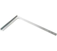Haromac Équerre de butée, en acier galvanisé Fein poli, 750 x 375 mm, profil 30 x 5 x 25 mm, 21020750