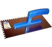 Haromac Platoir avec poignée en plastique léger, 6 dentée 6 x 6 mm, 280 mm, acier inoxydable, 105183066