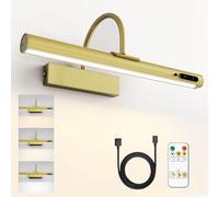HARPER LIVING Lampe murale sans fil pour tableaux, batterie rechargeable, télécommande, éclairage magnétique orientable à 180° avec minuterie, applique LED pour tableaux, cibles de fléchettes, galeri