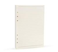 Harphia Recharge de Papier A5 pour Planificateur - 6 Anneaux de Reliure, Papier Ligné pour Filofax, Journaux Personnels - 45 Feuilles/90 Pages (5,59 x 8,27", Ligne)