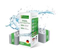 harren24 Pastilles de test (Rapid) pour l'analyse chimique de l'eau du pH (Phénol Red) et du chlore libre (DPD1), Testeur d'eau de piscine 50x 100x 200x 500x 1000x (2x500 Pastilles)