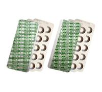 harren24 Pastilles de test (Rapid) pour l'analyse chimique de l'eau du pH (Phénol Red) et du chlore libre (DPD1), Testeur d'eau de piscine 50x 100x 200x 500x 1000x (2x30 Pastilles)