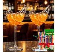 Harresa Bird Shaped Cocktail Glasses - 2026 New Unique Creative Wine Glass for Champagne, Mixed Drinks - Party, Wedding, Home Decor (2)