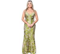 Harriet Kemsley (Green Dress) Silhouette en Carton Taille Mini