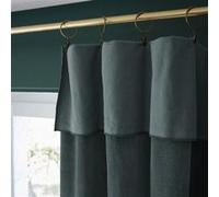 HARRIS - Rideau Ajustable 140x270cm Velours de Coton Ardoise + 8 Anneaux Pince - ACTOME G
