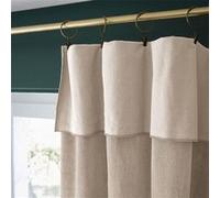 AltoBuy Harris - Rideau Ajustable 140x270cm Velours de Coton Pampa + 8 Anneaux Pince