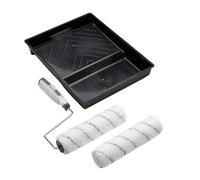 Harris Seriously Good Walls & Ceilings Lot de 2 rouleaux de peinture à poils moyens avec plateau et cadre 22,9 cm