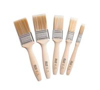 Harris Trade Lot de 5 pinceaux de Peinture Marron 1,3 cm 2,5 cm 3,8 cm 5,1 cm