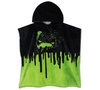 Harry Bear Poncho Serviette Gaming, Poncho A Capuche Gamer pour Enfants, Serviette De Plage Et De Piscine en Coton, Taille Unique, Noir