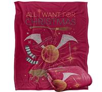 Harry Potter All I Want for Christmas! Plaid Ultra Doux au Toucher Soyeux - 152 x 127 cm
